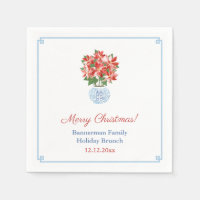 Chic Red Poinsettia Christmas Plant Holiday Party