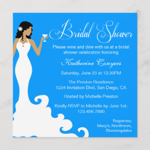 Chic Red Wine Damask Bridal Shower Invitation