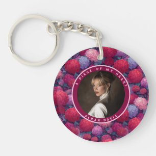 Chic Retirement Gifts For Women Hydrangeans Flower Key Ring