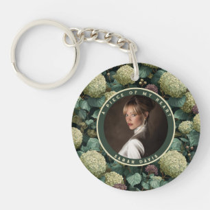 Chic Retirement Gifts Hydrangeans Floral Key Ring