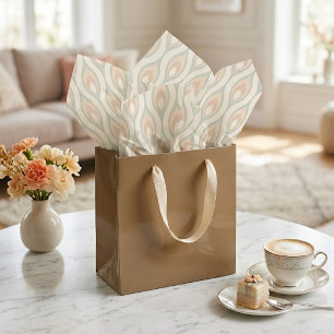 Chic Retro Funky Abstract Waves Art Pattern Tissue Paper