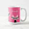 Chic Retro Modern Cat Mug - Pink