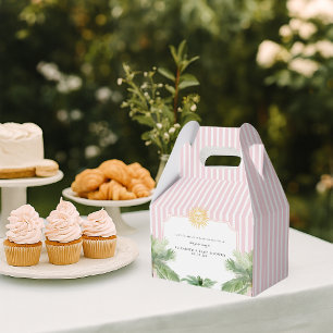 Chic Retro Palm Springs Baby Shower Favour Box