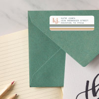 Chic Retro Stripes Monogram