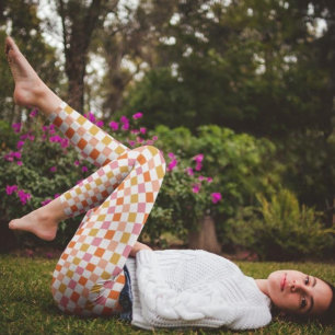 Chic Retro Urban Chequerboard Leggings