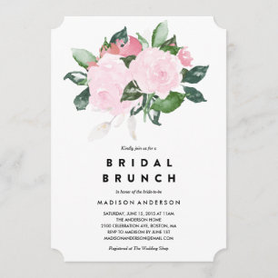 Chic Romance   Bridal Shower Brunch Invitation