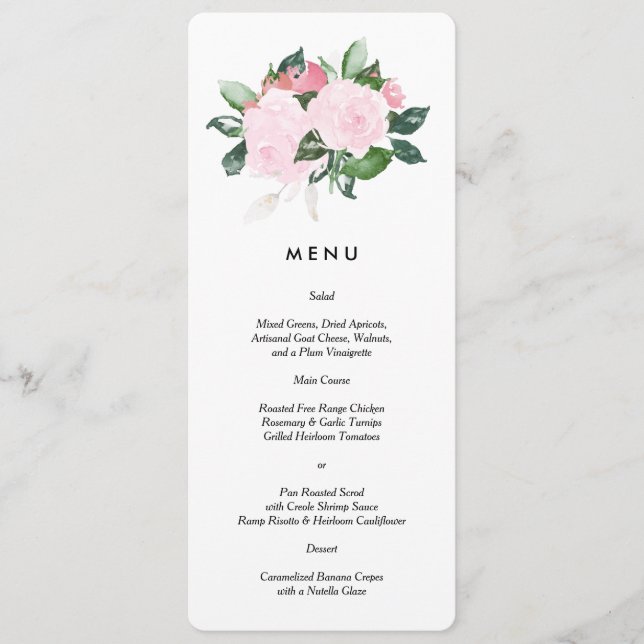 Chic Romance | Menu (Front)