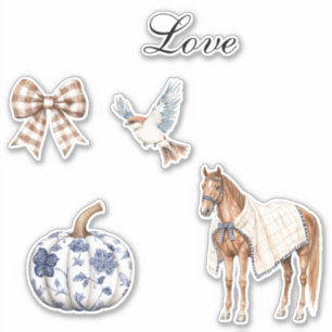 Chic Romantic Blue White Floral Wedding