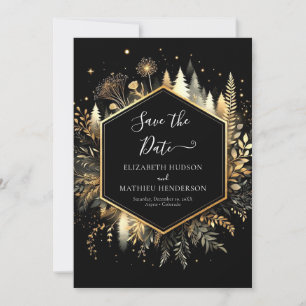 Chic Romantic Enchanted Forest Wedding Save The Date