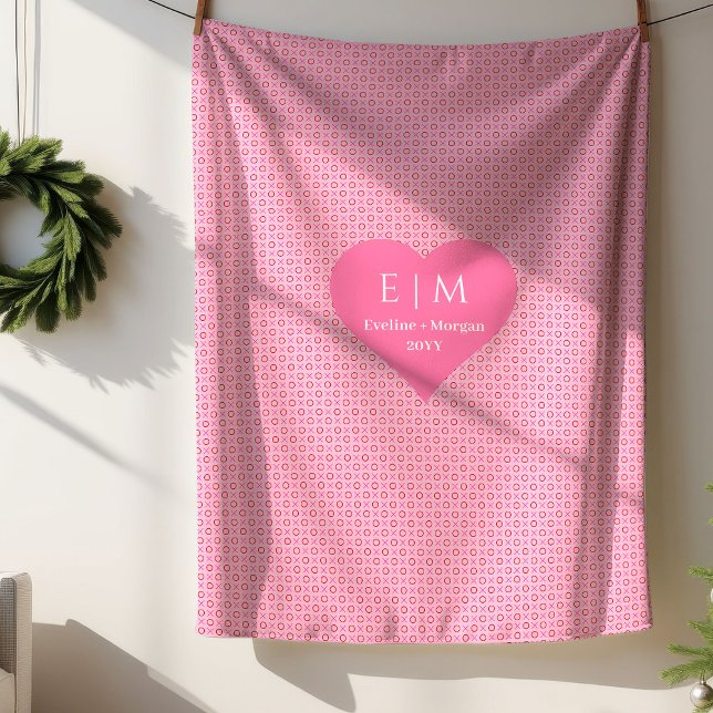 Chic Romantic Heart Pattern Valentine Gift Blanket (Chic Romantic Heart Pattern Valentine Gift Blanket)