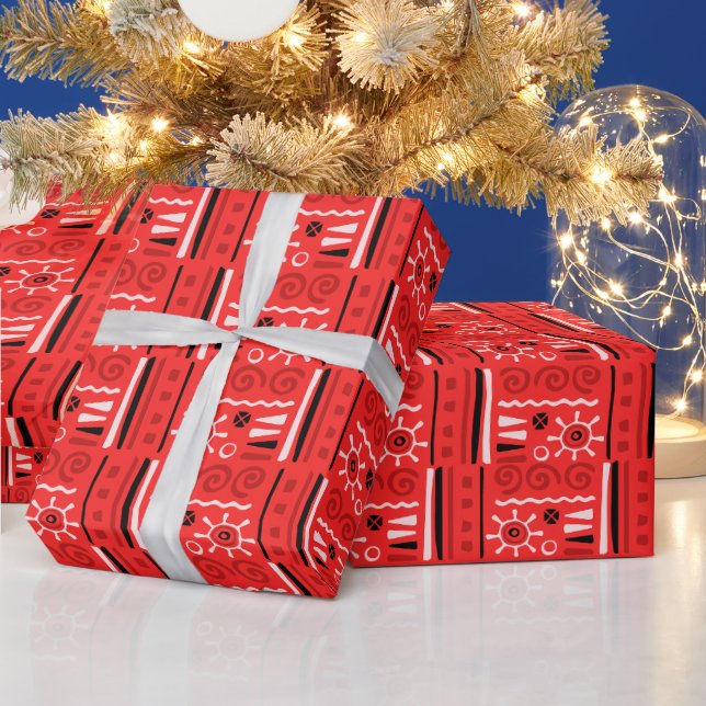Chic Romantic Monogram Premium Valentines Day Wrapping Paper (Holidays)