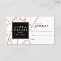 Chic Rose Gold Bobby Pins Hair Salon Appointment