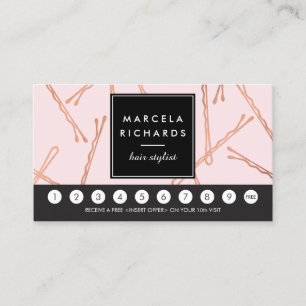 Chic Rose Gold Bobby Pins Hair Salon Pink Loyalty