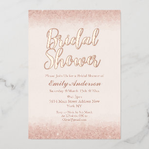 Chic Rose Gold Bridal Shower