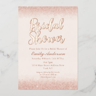 Chic Rose Gold Bridal Shower