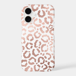 Chic Rose Gold Leopard Cheetah Animal Print