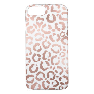 Chic Rose Gold Leopard Cheetah Animal Print iPhone 8/7 Case