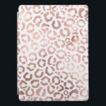 Chic Rose Gold Leopard Cheetah Animal Print iPad Pro Cover<br><div class="desc">This elegant and chic design is perfect for the modern fashionista. It features a faux printed rose gold hand-drawn leopard/cheetah safari animal print on a simple white background. It's pretty, cute, and trendy! ***IMPORTANT DESIGN NOTE: For any custom design request such as matching product requests, colour changes, placement changes, or...</div>