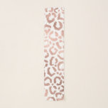 Chic Rose Gold Leopard Cheetah Animal Print Scarf<br><div class="desc">This elegant and chic design is perfect for the modern fashionista. It features a faux printed rose gold hand-drawn leopard/cheetah safari animal print on a simple white background. It's pretty, cute, and trendy! ***IMPORTANT DESIGN NOTE: For any custom design request such as matching product requests, colour changes, placement changes, or...</div>