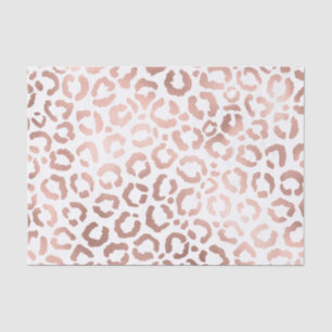 Chic Rose Gold Leopard Cheetah Animal Print Tissue Paper