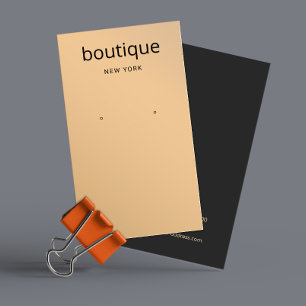 Chic Rose Gold Modern Long Earring Display Card