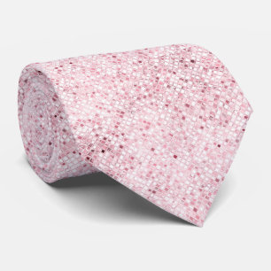 Chic rose gold sparkle wedding  tie