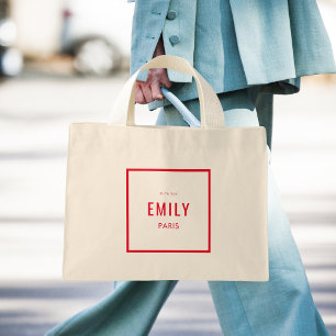 Chic Rouge Red Beauty / Fashion Brand Promo Mini Tote Bag