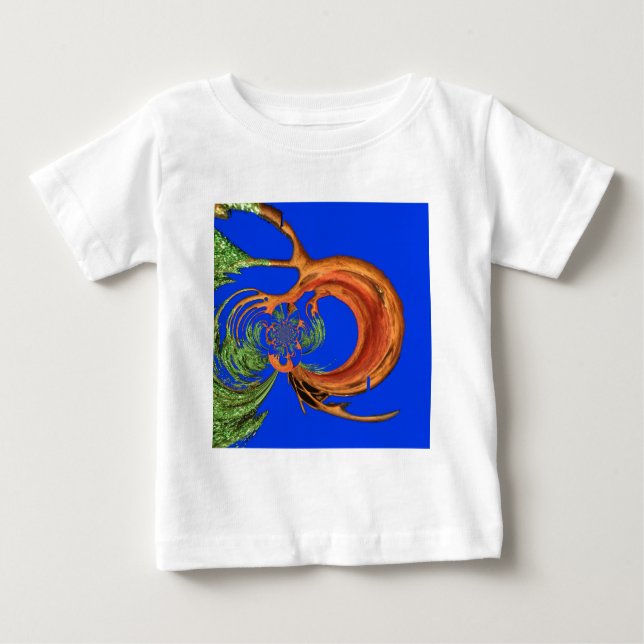 Chic Round Hakuna Matata Navy Blue collection Baby T-Shirt (Front)