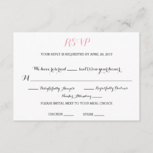 Chic RSVP Card