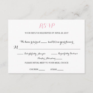 Chic RSVP Card