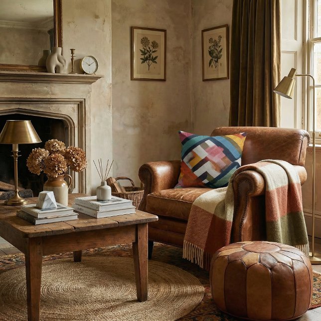  Chic rustic modern abstract throw pillows (Creator Uploaded)