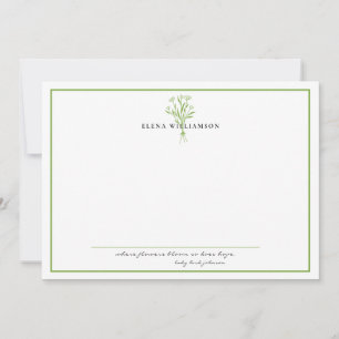 Chic Sage Frame - Flowers & Hope Personalised Card