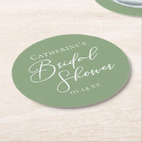 Chic Sage Green Bridal Shower Personalised