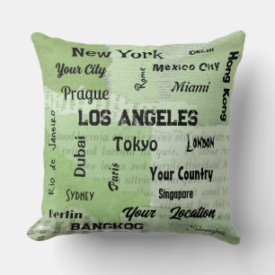chic sage green rustic mega cities of the world   cushion