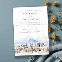 Chic Salt Lake City Utah Watercolor Wedding Shower