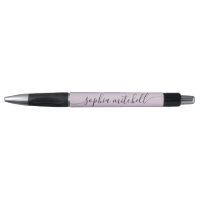 Chic Script Calligraphy Pastel Purple