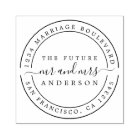 Chic Script Future Mr Mrs Round Return Address