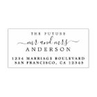 Chic Script Future Mr Mrs Wedding Return Address