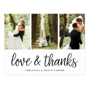 thank you postcards zazzle com au thank you wedding postcard