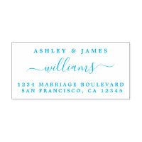 Chic Script Names Newlywed Surname Return Address