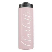 Chic Script Typography Personalised Girly Pink