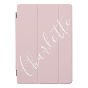 Chic Script Typography Personalised Pink   iPad Pro Cover