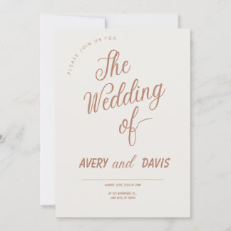 Chic Scripture Wedding Invitation