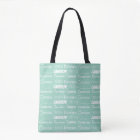 Chic Seafoam Green Personalized Name Collage