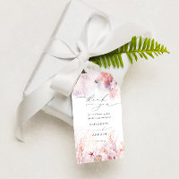 Chic Seashells Coral Underwater Wedding Thank You