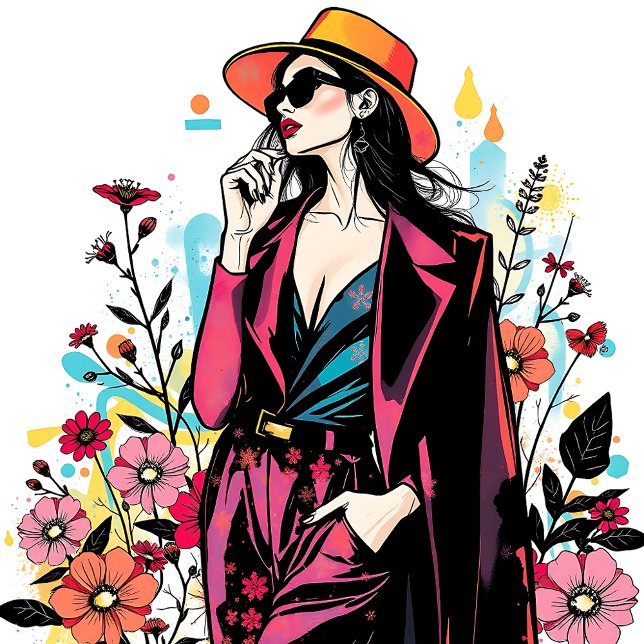 Chic Shades Botanical Art Dual Sided👑🕶️ Tote Bag (Creator Uploaded)