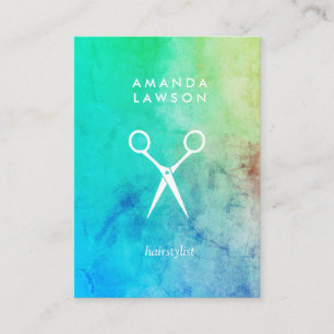 Chic Shears Bold Watercolor (appointment) Appointment Card