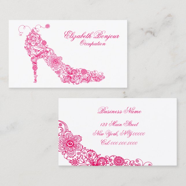 Chic Shoe ~ Business Card (Front/Back)