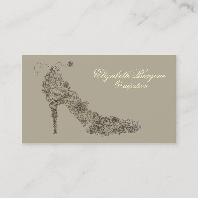 Chic Shoe ~  Business Card (Front)