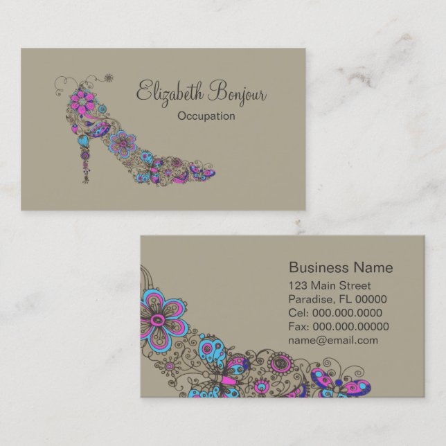 Chic Shoe ~ Business Card (Front/Back)